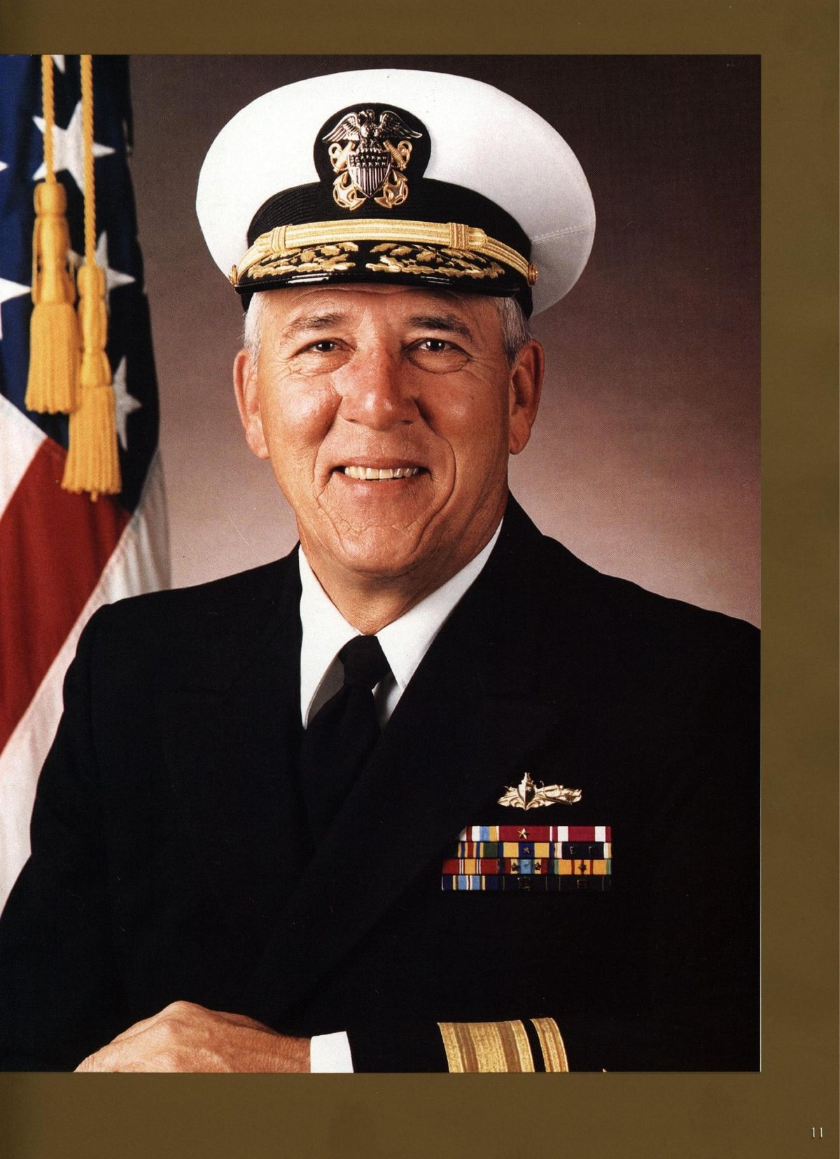 USS Constellation 1994–95 cruise book, page 13 — Command & Leadership: photographs and page layout, no machine-readable text