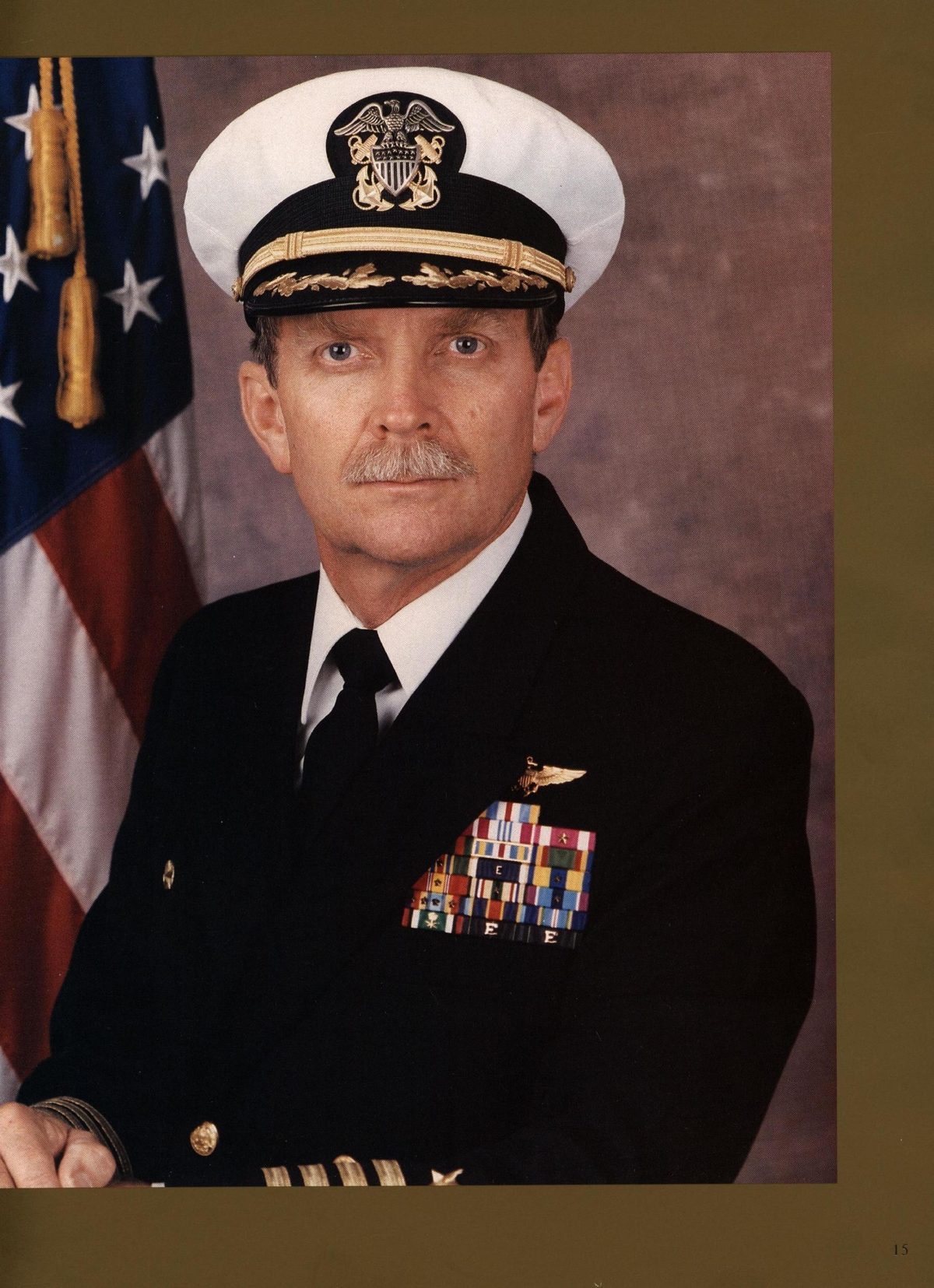 USS Constellation 1994–95 cruise book, page 17 — Command & Leadership: photographs and page layout, no machine-readable text