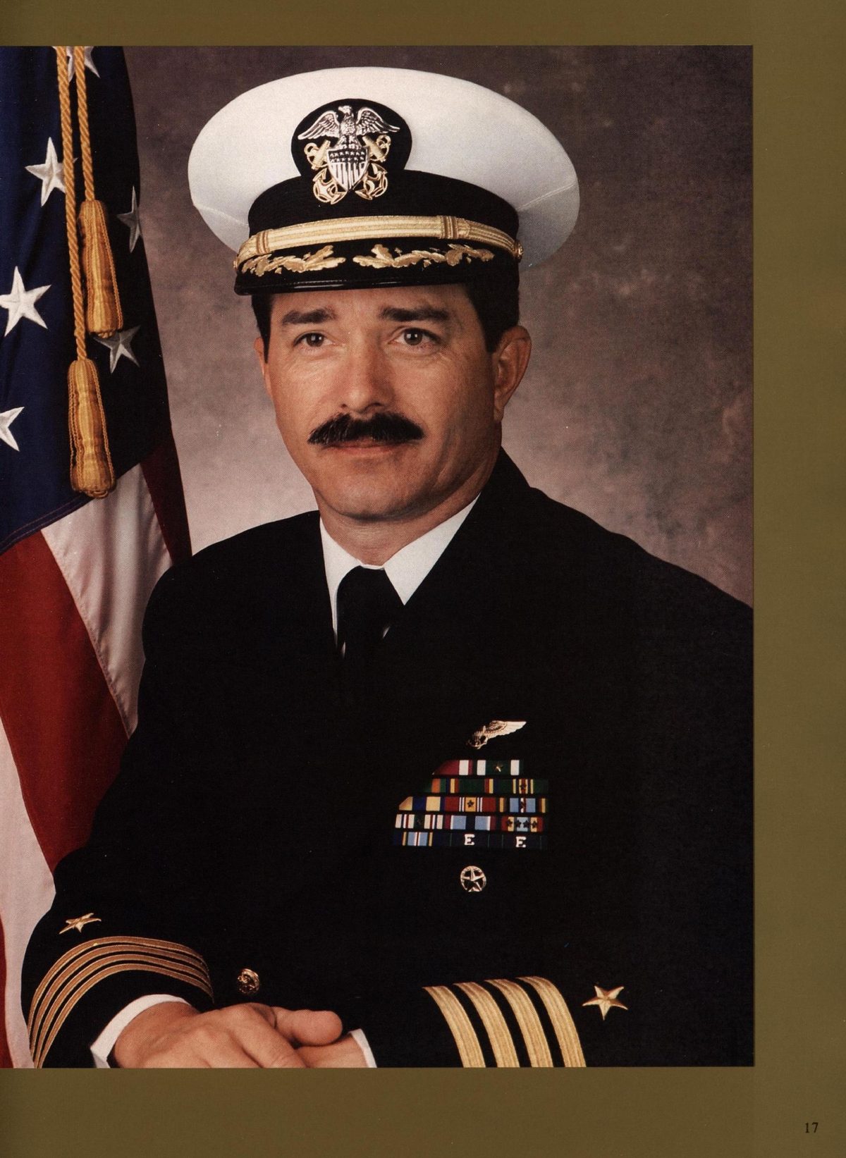 USS Constellation 1994–95 cruise book, page 19 — Command & Leadership: photographs and page layout, no machine-readable text