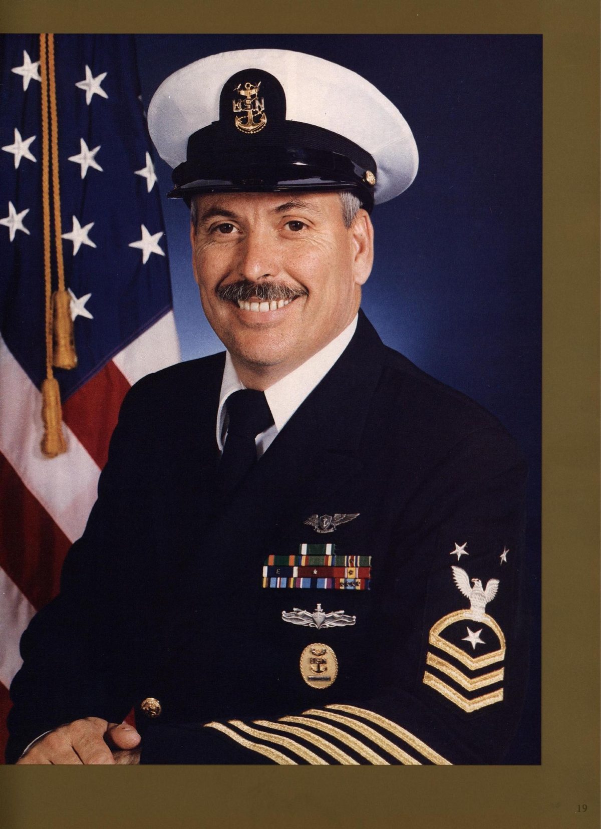 USS Constellation 1994–95 cruise book, page 21 — Command & Leadership: photographs and page layout, no machine-readable text