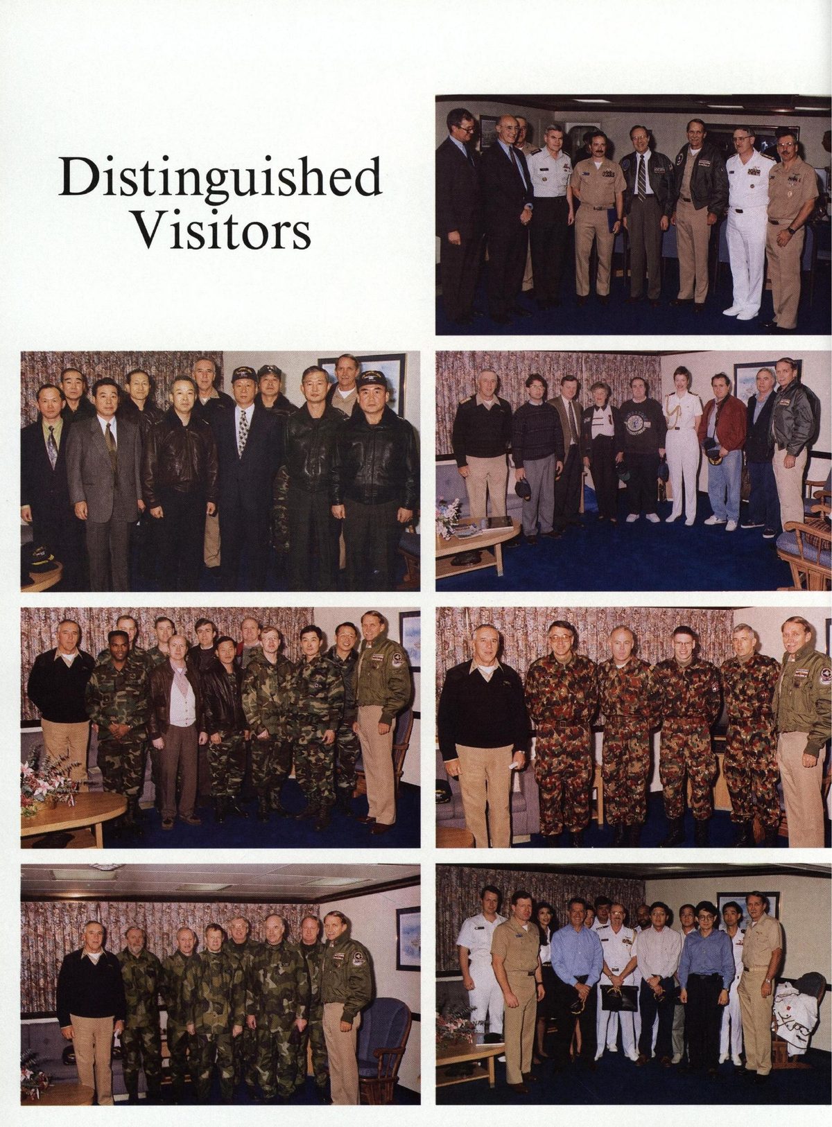 USS Constellation 1994–95 cruise book, page 22 — Command & Leadership: photographs and page layout, no machine-readable text