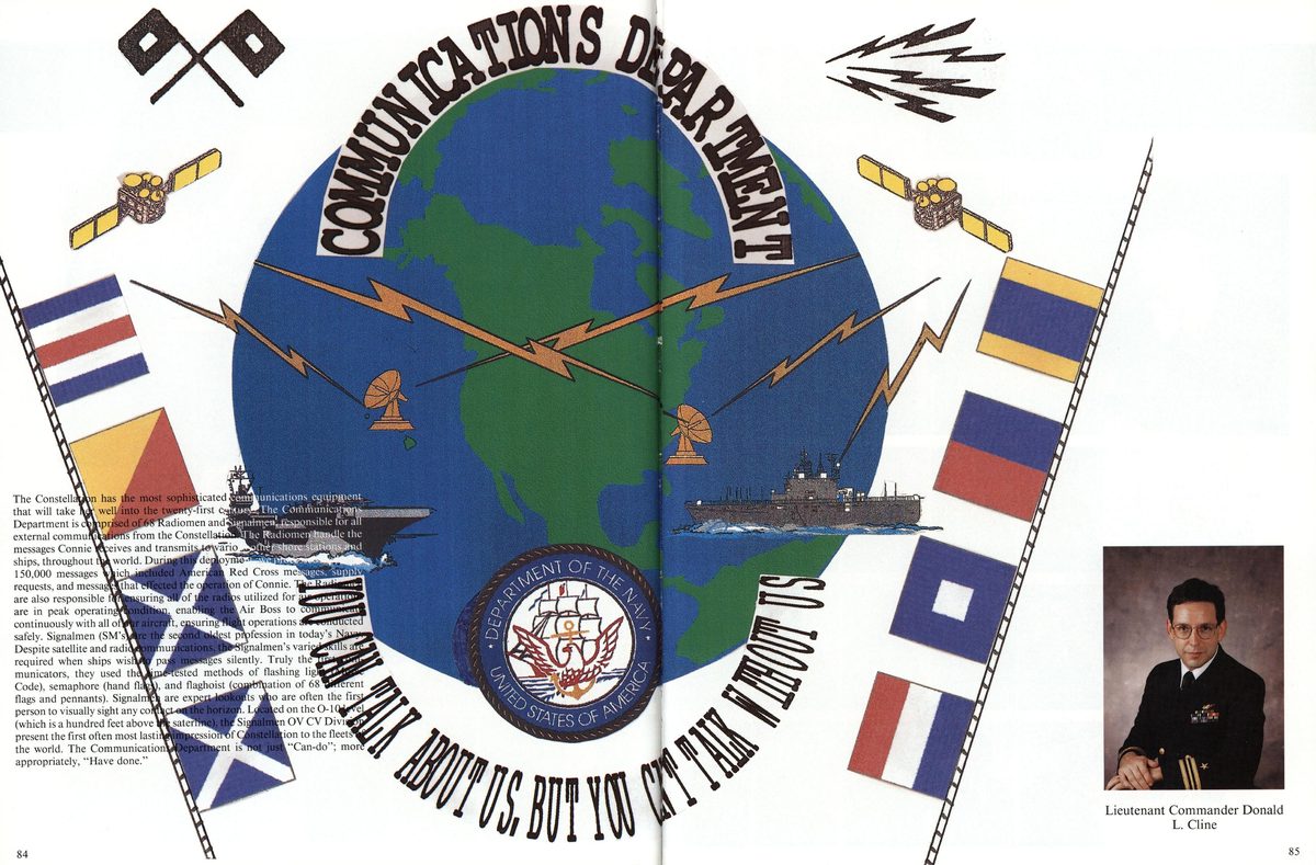 USS Constellation 1994–95 cruise book, page 81 (Ship's Company) — has the most sophisti that will take Agy\ well@imt@sthe: Department is is external commu…