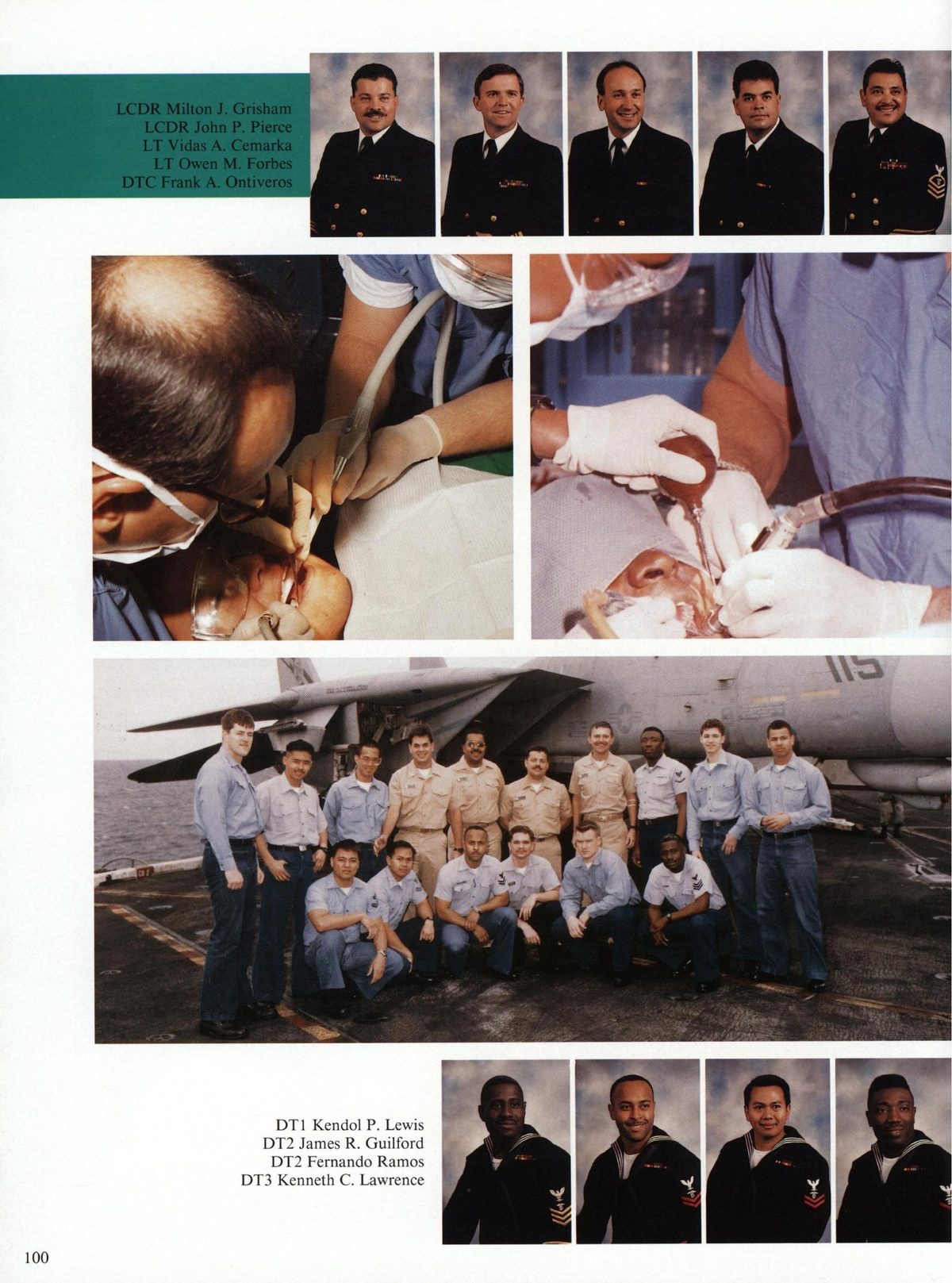 USS Constellation 1994–95 cruise book, page 94 (Ship's Company) — DT1 Kendol P. Lewis DT3 Kenneth C. Lawrence…