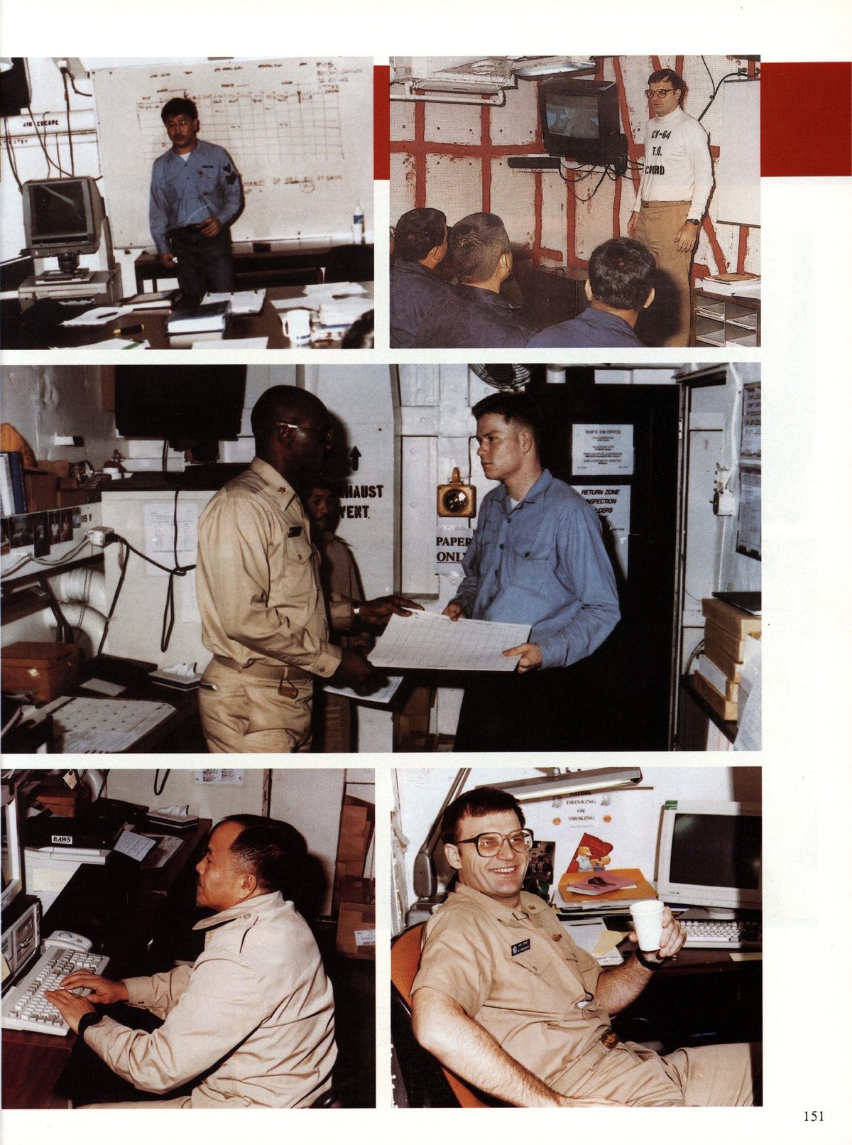USS Constellation 1994–95 cruise book, page 141 — Ship's Company: photographs and page layout, no machine-readable text