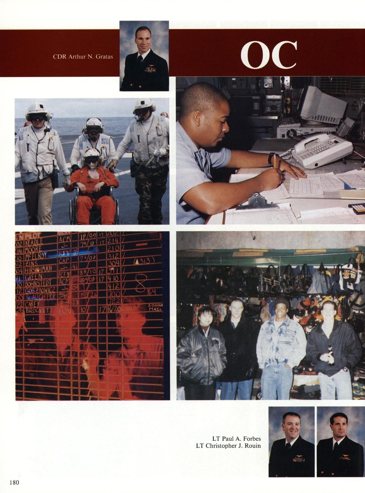 USS Constellation 1994–95 cruise book, page 166 — Ship's Company: photographs and page layout, no machine-readable text