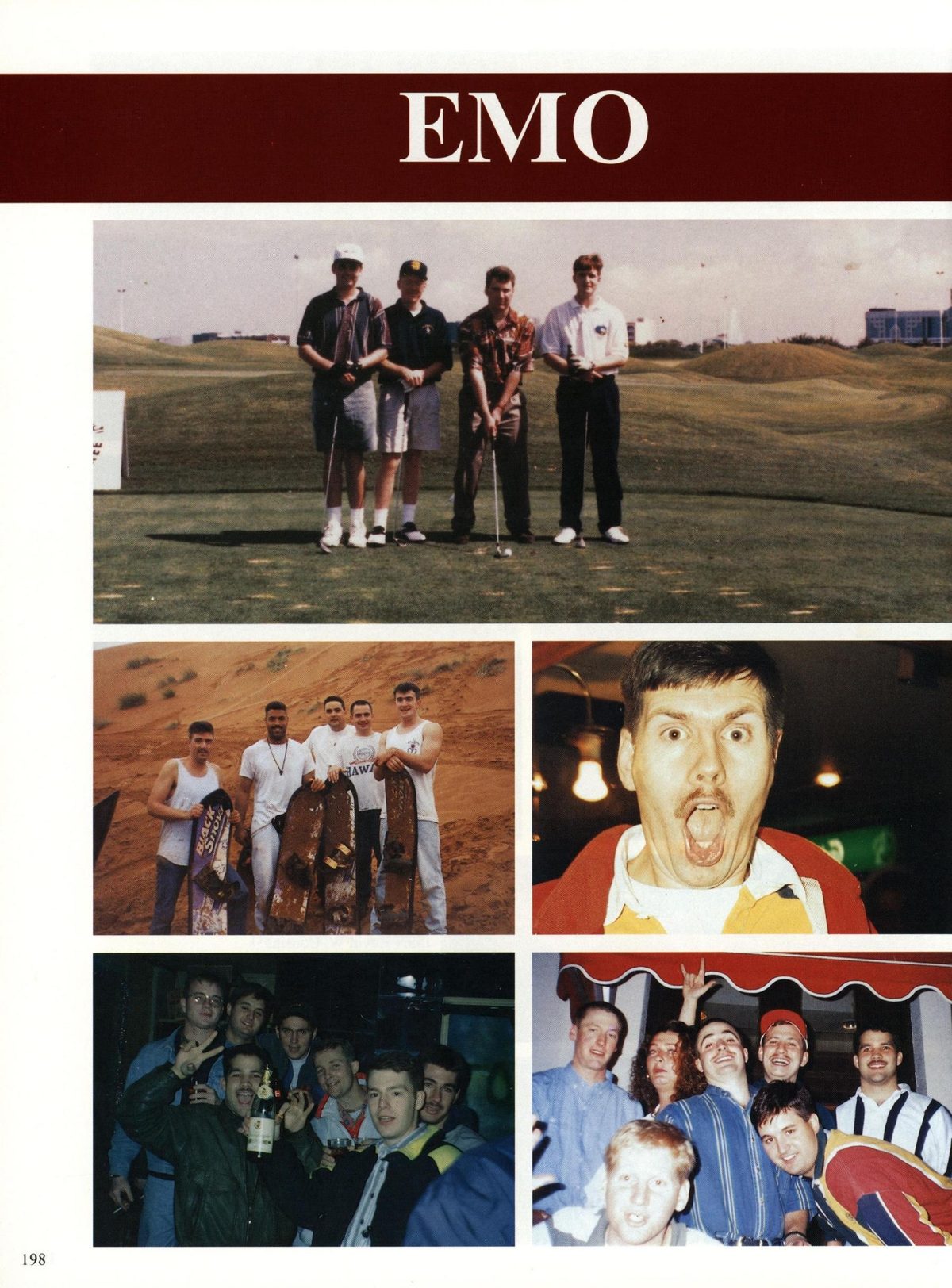 USS Constellation 1994–95 cruise book, page 184 — Ship's Company: photographs and page layout, no machine-readable text