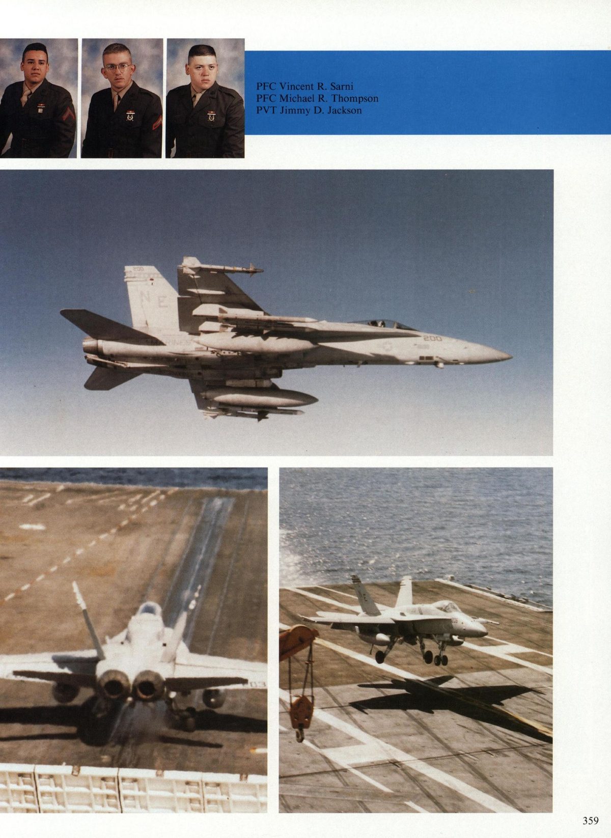USS Constellation 1994–95 cruise book, page 331 — Carrier Air Wing Two (CVW-2): photographs and page layout, no machine-readable text