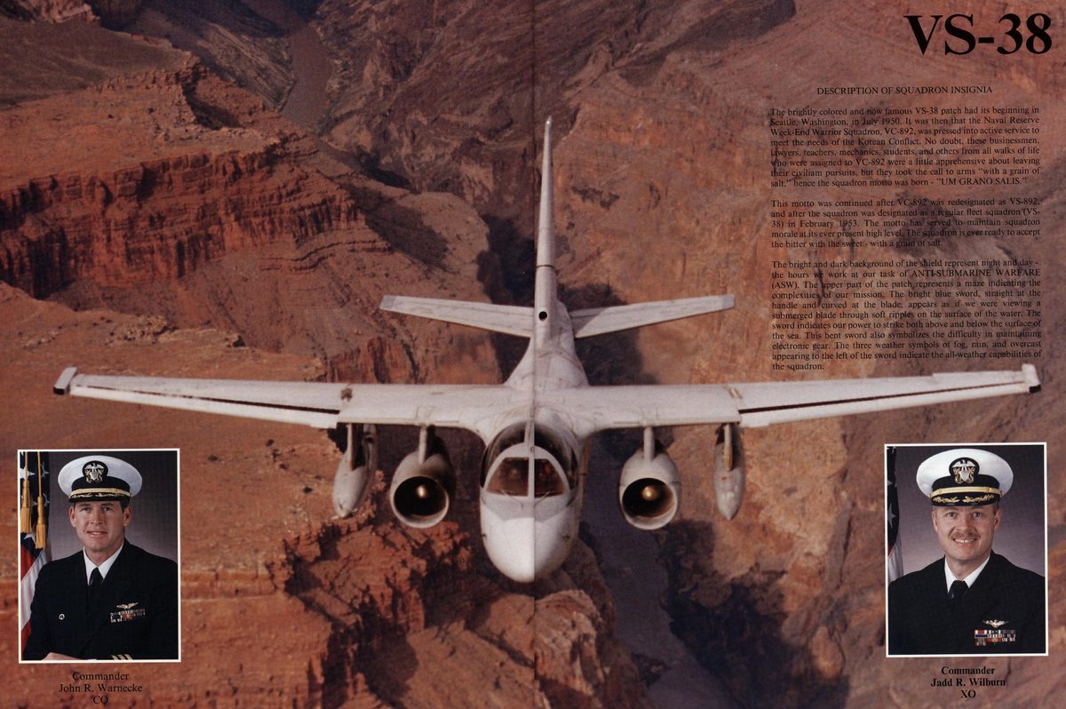 USS Constellation 1994–95 cruise book, page 332 — Carrier Air Wing Two (CVW-2): photographs and page layout, no machine-readable text