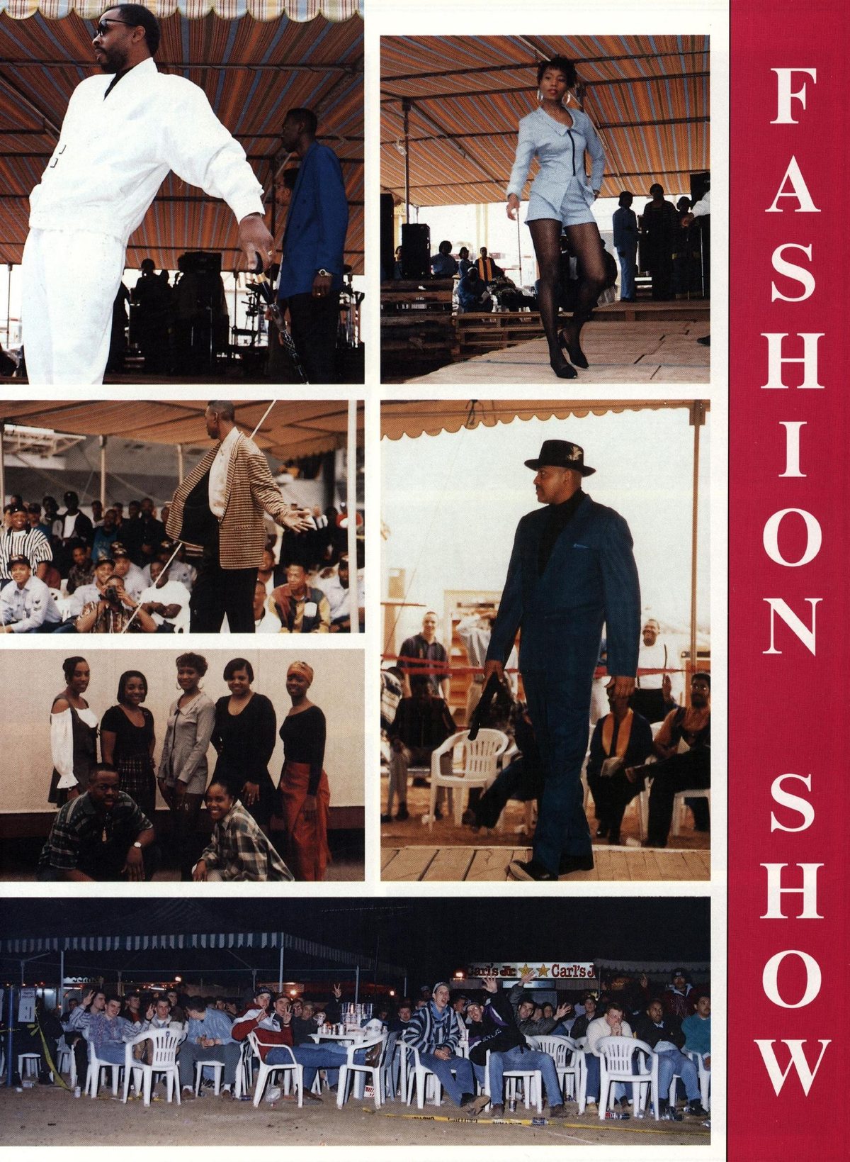 USS Constellation 1994–95 cruise book, page 382 — Ports of Call: photographs and page layout, no machine-readable text
