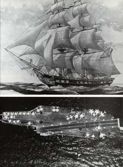 USS Constellation 1994–95 cruise book, page 9 (History of the Ship)