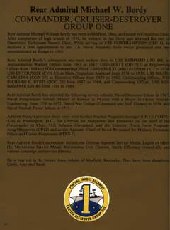 USS Constellation 1994–95 cruise book, page 12 (Command & Leadership)