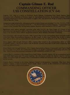 USS Constellation 1994–95 cruise book, page 14 (Command & Leadership)