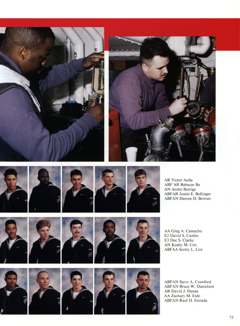 USS Constellation 1994–95 cruise book, page 73 (Ship's Company)