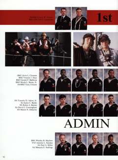USS Constellation 1994–95 cruise book, page 87 (Ship's Company)