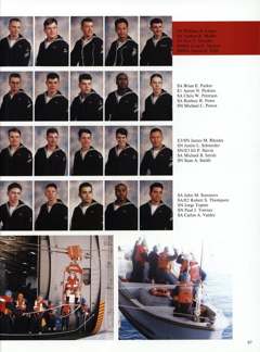 USS Constellation 1994–95 cruise book, page 92 (Ship's Company)