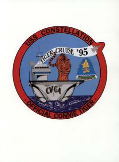 USS Constellation 1994–95 cruise book, page 415 (Tiger Cruise '95)