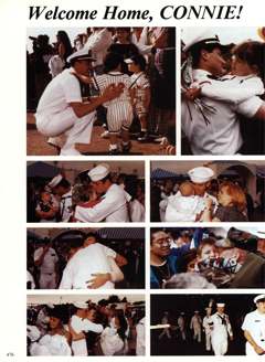 USS Constellation 1994–95 cruise book, page 428 (Welcome Home)